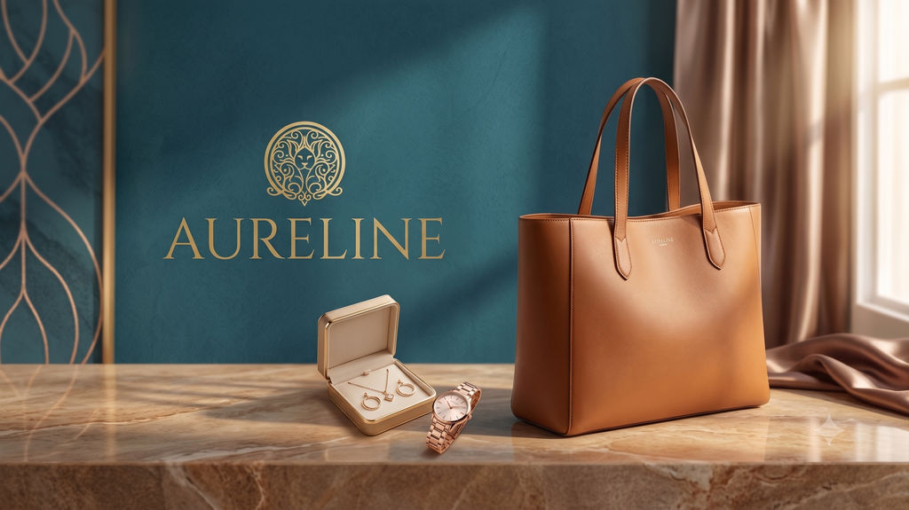 The Aureline Signature Leather Tote Bag